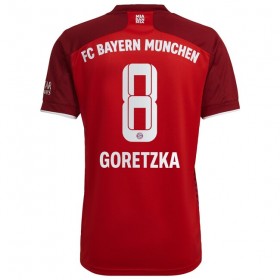 Fußballtrikots FC Bayern München Leon Goretzka 8 2021-2022 Kurzarm Heimtrikotsatz kaufen